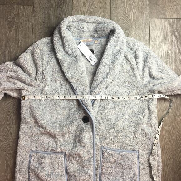 NWT Soft Surroundings Most Wonderful Cardi Cardigan Soft Robe Lite Gray Sz L - Picture 6 of 7